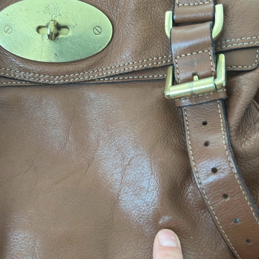 Mulberry Alexa Tan Leather Crossbody Bag with Gold Hardware - Picture 6 of 15